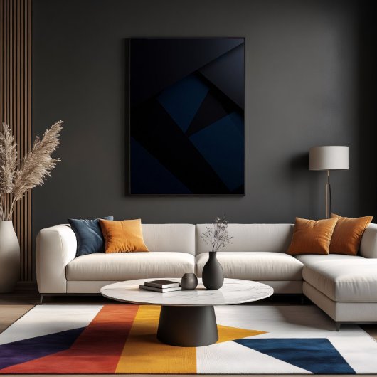 Deep Night Geometry Leinwanddruck