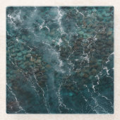 Deep Ocean Rock Texture Glasuntersetzer (Vorderseite)
