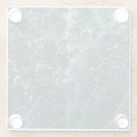 Deep Ocean Rock Texture Glasuntersetzer (Rückseite)