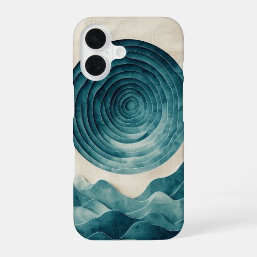 Deep Ocean Vortex TelefonCase iPhone 16 Hülle (Rückseite)