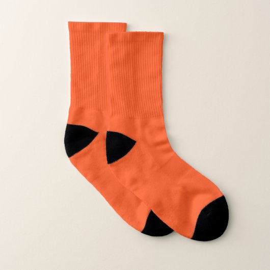 Deep orange color socken (Paar)