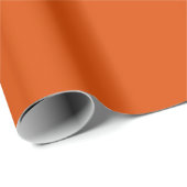 Deep Orange Geschenkpapier (Rolleneckpunkt)