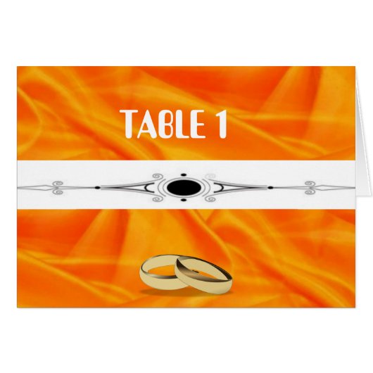 Deep Orange Silk Wedding (Vorderseite (Horizontal))