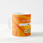 Deep Orange Silk Wedding Kaffeetasse (Vorderseite Links)