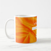Deep Orange Silk Wedding Kaffeetasse (Links)