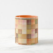 Deep Orange Square Patterected Tasse (Zentrum)