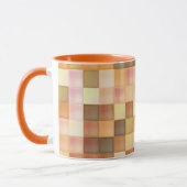 Deep Orange Square Patterected Tasse (Links)