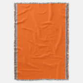 Deep Orange Throw Blanket Decke (Vorderseite Vertikal)