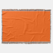 Deep Orange Throw Blanket Decke (Vorderseite)