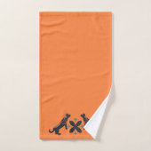 Deep Orange und skandinavisches Design Badhandtuch Set (Handtuch)