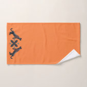 Deep Orange und skandinavisches Design Badhandtuch Set (Handtuch)