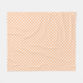 Deep Peach Punkte Fleecedecke (Vorderseite (Horizontal))