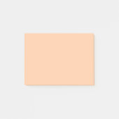 Deep Peach Solid Color Post-it Klebezettel (Vorderseite)