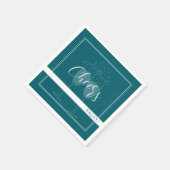 Deep Petrol Custom Party Napkins Serviette (Ecke)