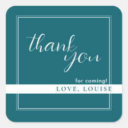 Deep Petrol Vielen Dank, dass Sie Aufkleber