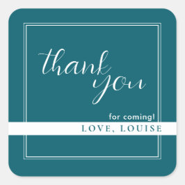 Deep Petrol Vielen Dank, dass Sie Aufkleber