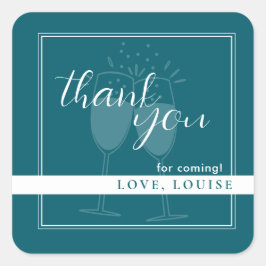 Deep Petrol Vielen Dank, dass Sie Aufkleber