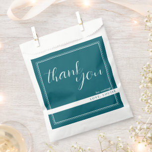 Deep Petrol Vielen Dank für die Taschen Geschenktütchen