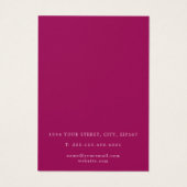 Deep Pink agring Ohrring-Grafikkarte (Rückseite)