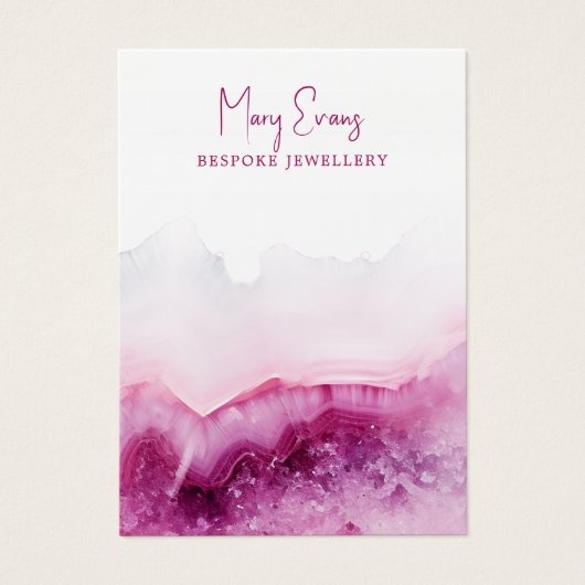 Deep Pink agring Ohrring-Grafikkarte (Vorderseite)