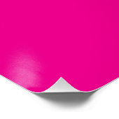Deep Pink Bold Modern Minimalist Art Poster (Ecke)
