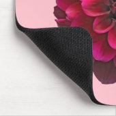 Deep Pink Dahlia Blume auf Mouse Pad gedruckt Mousepad (Ecke)