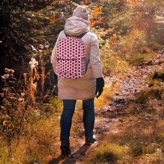 Deep Pink Dahlia Blume Nahtlos auf Rucksack