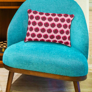 Deep Pink Dahlia Blume Nahtloses Muster auf Dekokissen