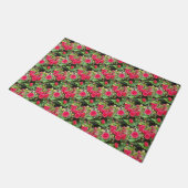Deep Pink Dahlias Door Mat Fußmatte (Schrägansicht)