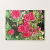 Deep Pink Dahlias Jigsaw Puzzle (Horizontal)