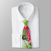 Deep Pink Dahlias Neck Tie Krawatte (Gebunden)