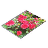 Deep Pink Dahlias Spiral Notebook Notizblock (Linke Seite)