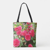 Deep Pink Dahlias Tasche (Rückseite)