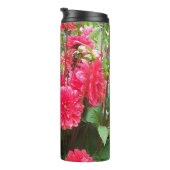 Deep Pink Dahlias Thermosbecher (Nach rechts gedreht)