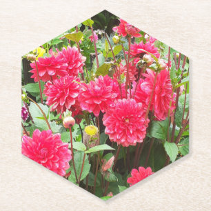 Deep Pink Dahlias Untersetzer