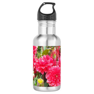 Deep Pink Dahlias Wasserflasche