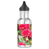 Deep Pink Dahlias Wasserflasche (Links)