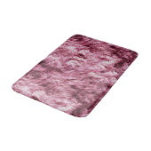 Deep Pink Fake Fur Badematte (Schrägansicht)