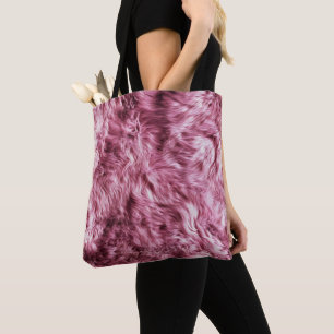 Deep Pink Fake Fur Tasche