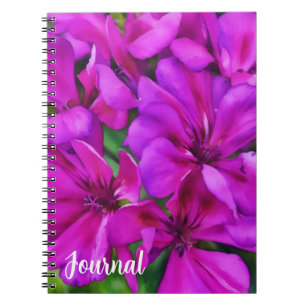 Deep Pink Floral Blume Art Journal Notizblock