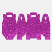 Deep Pink Glam Faux Glitter Pattern Geschenkschachtel (Ungeklappt)
