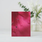 Deep Pink Hibiscus Postcard Postkarte (Stehend Vorderseite)