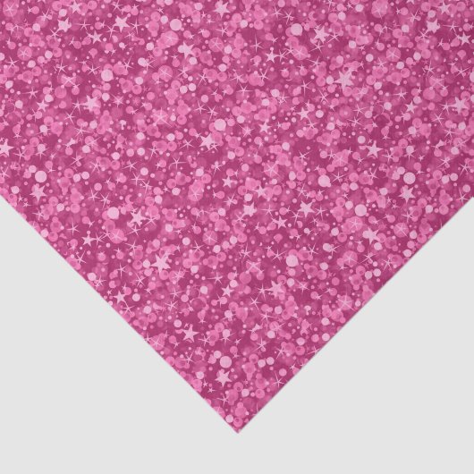 Deep Pink Imitate Glitzer & Glitzern Muster Seidenpapier (Ausschnitt)