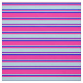Deep Pink, Light Blue und Blue Lined Muster Stoff (Muster)