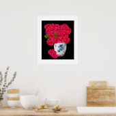 Deep Pink Peonies Poster (Küche)