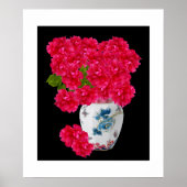 Deep Pink Peonies Poster (Vorne)