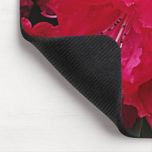 Deep Pink Rhododendron Bloom Floral Mousepad (Ecke)