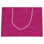 Deep Pink Sparkle Glitzer Große Geschenktasche Große Geschenktüte (Vorderseite)