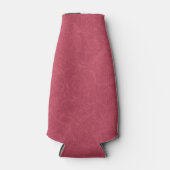 Deep pink  textured swirling  pattern flaschenkühler (Vorderseite)