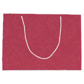Deep pink  textured swirling  pattern große geschenktüte (Rückseite)